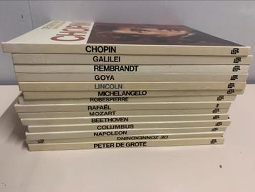 De groten der aarden, historische personen beschikbaar voor biedingen