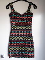 Kleurrijke bodycon dress strak jurkje maat 34, H&M, Ophalen of Verzenden, Zo goed als nieuw, Maat 34 (XS) of kleiner