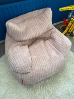 Loungepug zitzak zachtroze. Inclusief voetenbankjes 2 maal, Ophalen of Verzenden, Zo goed als nieuw, Roze, Zitzakstoel