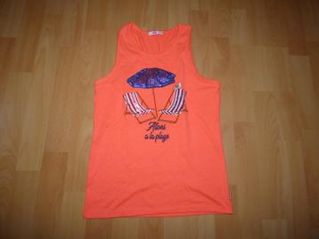 Feloranje strand tanktop WE Fashion, maat 146/152 NIEUWSTAAT beschikbaar voor biedingen