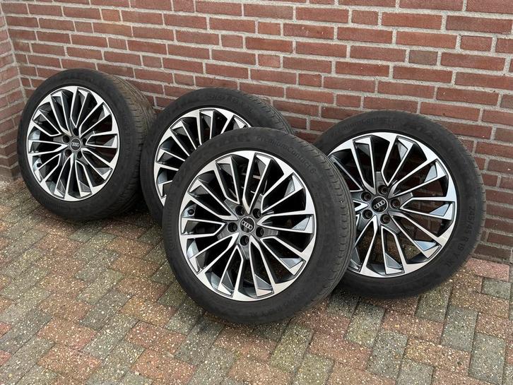 Audi A6 Velgen 19 inch S-line bicolor 4K C8 Audi Competition, Auto-onderdelen, Banden en Velgen, Banden en Velgen, Zomerbanden