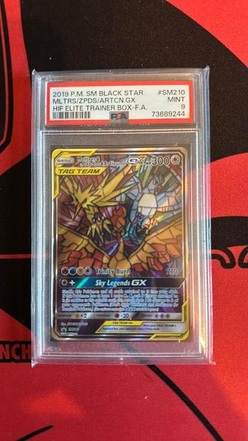 Moltres & Zapdos & Articuno GX PSA9 beschikbaar voor biedingen