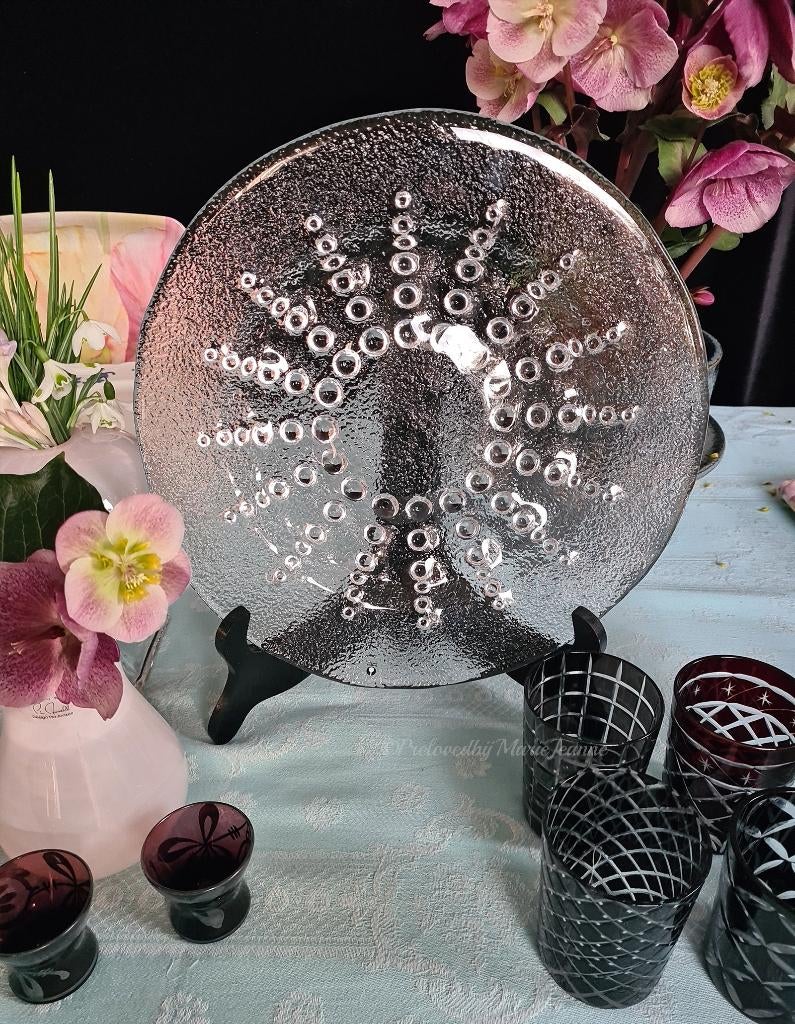 Prachtig zware Pukeberg Zweden serveerschaal ’60, Ophalen of Verzenden