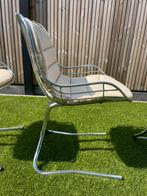 5 Vintage stoelen gastone rinaldi, Gebruikt, Overige kleuren, Ophalen of Verzenden, Vijf, Zes of meer stoelen