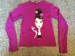 Fuchsia roze japanse top shirt longsleeve LOFT theoriginal S, Ophalen of Verzenden, Lange mouw, Roze, Maat 36 (S)