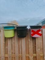 Hangvoerbakken div kleuren en maten, Dieren en Toebehoren, Stalling en Weidegang, Weidegang, 4 paarden of pony's of meer