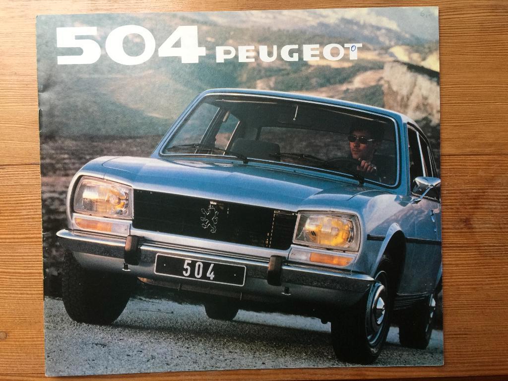 Folder van Peugeot 504, 1981, Ophalen of Verzenden, Nieuw, Peugeot