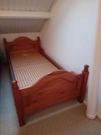 Hoogwaardige massief houten bed 200 x 90 met stevige bodem, Ophalen, Gebruikt, 90 cm, Eenpersoons
