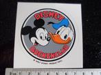 sticker disney boekenclub logo mickey donald duck, Verzenden, Zo goed als nieuw, Strip of Tekenfilm