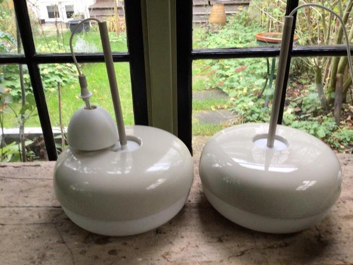 2 IKEA hanglampen Blasverk, Huis en Inrichting, Lampen | Hanglampen, Zo goed als nieuw, Minder dan 50 cm, Kunststof, Ophalen of Verzenden