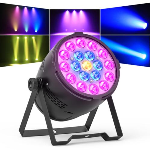 DJLicht 19x15 zoom ledpar RGB 285W, Muziek en Instrumenten, Licht en Laser, Nieuw, Licht, Geluidgestuurd, Kleur, Stroboscoopeffect