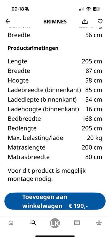 Ikea bed - afbeelding 4