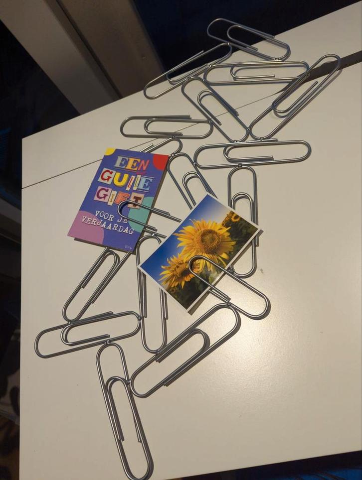 Memobord van grote metalen Paperclips voor Foto's & Kaarten, Kinderen en Baby's, Kinderkamer | Inrichting en Decoratie, Overige typen