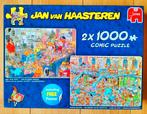 Jan van Haasteren, 2x1000, Nieuwjaarsparty+ Fabrvd kerstman, Ophalen of Verzenden, 500 t/m 1500 stukjes, Legpuzzel, Zo goed als nieuw