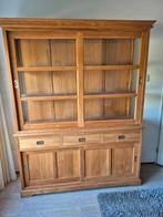 Mooie grote teakhouten buffetkast buffet kast vitrinekast, Huis en Inrichting, Ophalen, 200 cm of meer, Zo goed als nieuw, 25 tot 50 cm