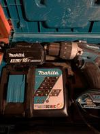 Makita DHP458Z 18v + 3ah, lader en Mbox, Doe-het-zelf en Verbouw, Ophalen, Gebruikt, Boor- en Schroefmachine, Variabele snelheid