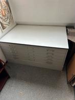 Stevige metalen planladekast / tekenladekast, Huis en Inrichting, Ophalen, 100 tot 150 cm, 75 cm of meer, Zo goed als nieuw