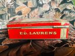 Vintage Blik Blikken Trommel sigaretten Ed. Laurens Scarabee, Ophalen of Verzenden, Gebruikt, Tabaksdoos of Verpakking