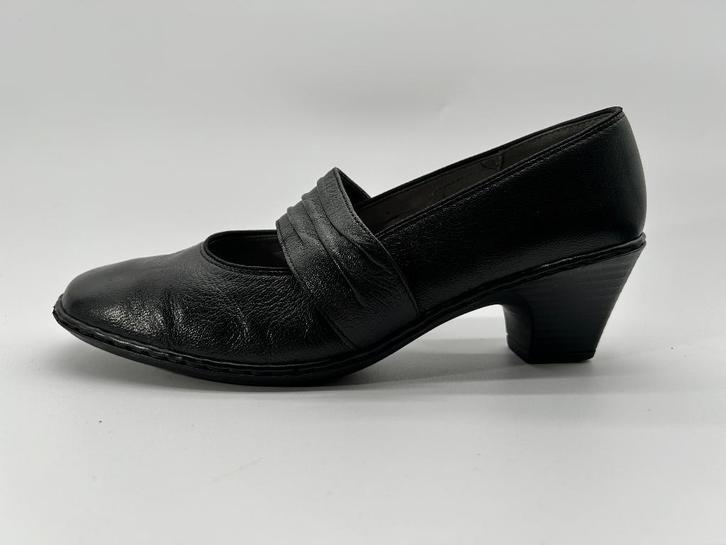 Jenny, maat 39 modieuze zwarte bandschoenen, Kleding | Dames, Schoenen, Zo goed als nieuw, Schoenen met lage hakken, Zwart, Verzenden