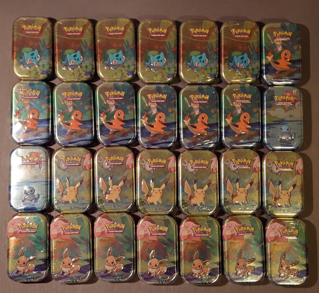 SEALED Pokemon Kanto Friends Mini Tin x28, Ophalen of Verzenden, Nieuw, Overige typen