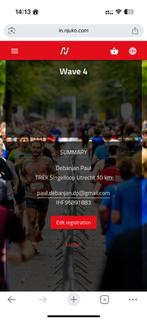 Utrecht Singelloop TREK inschrijving, Tickets en Kaartjes, Eén persoon