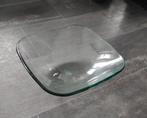Vintage Glazen Schaal - 42.5cm, Ophalen, Gebruikt, Schaal, Vierkant