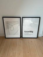 2x IKEA lijsten met kunst, Ophalen, Minder dan 50 cm, Gebruikt, 50 tot 75 cm