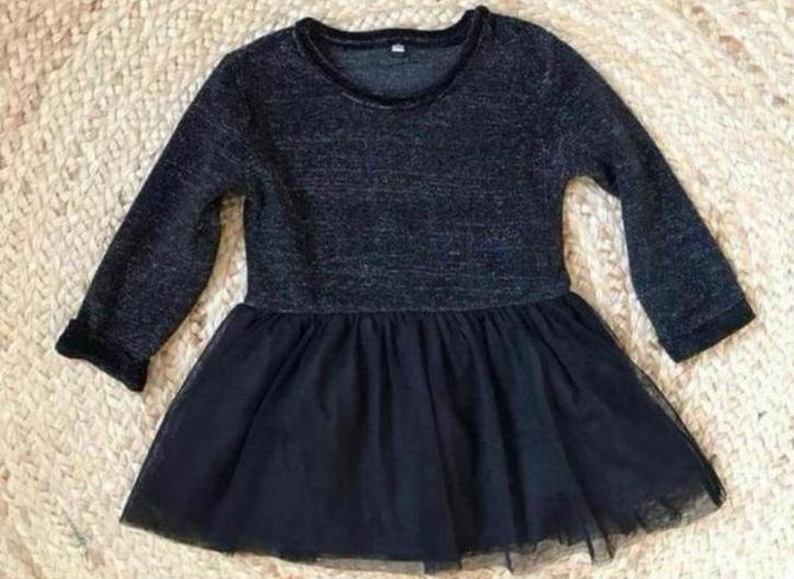 Glitter feestjurk Zeeman maat 86, Kinderen en Baby's, Babykleding | Maat 86, Zo goed als nieuw, Meisje, Jurkje of Rokje, Ophalen of Verzenden