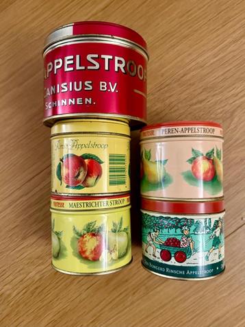 Bewaarblikken Appelstroop 5 stuks beschikbaar voor biedingen