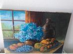 Prachig mooi uitgevoerd olieverf schilderij stilleven, Ophalen of Verzenden