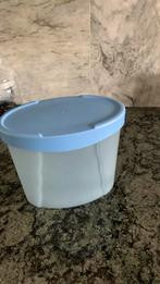 Strooibus Tupperware 1,9 liter, Huis en Inrichting, Ophalen of Verzenden, Zo goed als nieuw, Blauw, Bus of Trommel