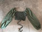 Groene Top XS, Ophalen of Verzenden, Zo goed als nieuw, Zonder mouw, Maat 34 (XS) of kleiner