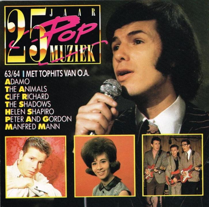 Pop C.D. (1989) 25 Jaar Popmuziek 1963 / 1964., Cd's en Dvd's, Cd's | R&B en Soul, Gebruikt, Soul of Nu Soul, 1980 tot 2000, Ophalen of Verzenden