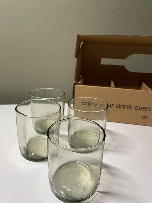 Rebottled tumbler 4-pack drinkglazen helder 100% circulair, Verzamelen, Glas en Borrelglaasjes, Nieuw, Overige typen, Ophalen of Verzenden