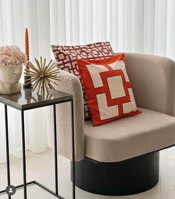 Taupe velvet Fateuil H&M Home beschikbaar voor biedingen