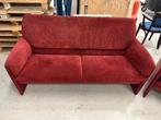 Bora beta Leolux banken 2 en 2,5 zits leer en alcantara rood, Huis en Inrichting, Stof, 75 tot 100 cm, Ophalen of Verzenden, Zo goed als nieuw
