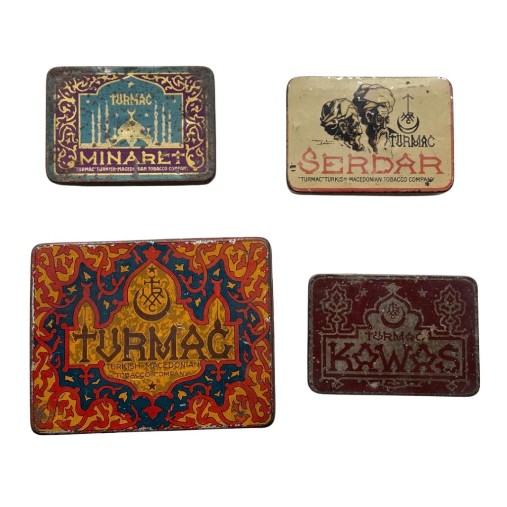 Turmac bundel (4) | Minaret – Serdar – Turmac - Kawas, Verzenden, Gebruikt, Tabaksdoos of Verpakking