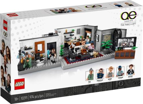LEGO | Expert Queer Eye De Fab 5 loft | 10291, Kinderen en Baby's, Speelgoed | Duplo en Lego, Nieuw, Lego, Complete set, Ophalen of Verzenden