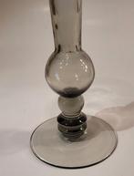 Sierlijke glazen vaas slinger oud oude rookglas loodgrijs, Huis en Inrichting, Woonaccessoires | Vazen, Overige kleuren, Ophalen of Verzenden