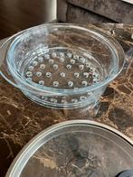 Pyrex Stoominzet Glas 24cm + Deksel, Huis en Inrichting, Keuken | Keukenbenodigdheden, Ophalen of Verzenden, Zo goed als nieuw