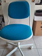 Ikea bureaustoel met blauwe zitting, in goede staat, Ophalen, Gebruikt, Blauw, Bureaustoel