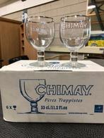 Doosje met 6 chimay trappist bierglazen, Zo goed als nieuw, Ophalen, Bierglas