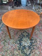 Tafel vintage ronde pastoe teakhouten eethoek eettafel jaren, Huis en Inrichting, Tafels | Eettafels, Ophalen of Verzenden, Zo goed als nieuw