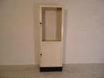 vintage metalen vitrinekast  apothekerskast, Huis en Inrichting, Kasten | Vitrinekasten, Gebruikt, 150 tot 200 cm, 25 tot 50 cm