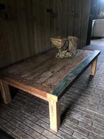 Prachtige stoere Indiase salontafel, Huis en Inrichting, Tafels | Salontafels, 50 tot 100 cm, Minder dan 50 cm, Rechthoekig, Ophalen