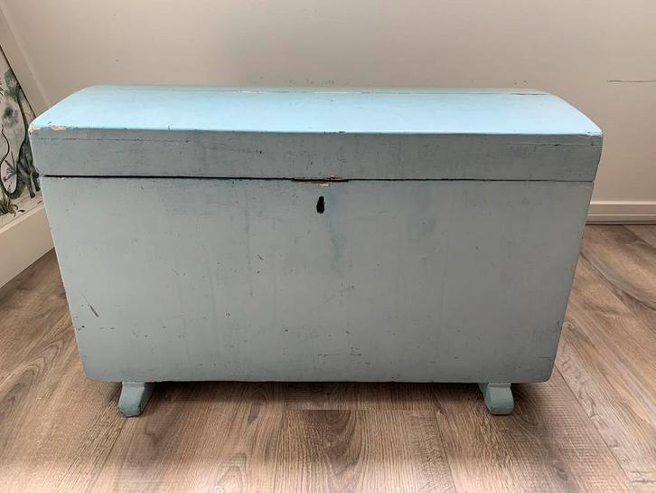 Antieke dekenkist speelgoedkist, Huis en Inrichting, Woonaccessoires | Kisten, Gebruikt, Minder dan 50 cm, Ophalen