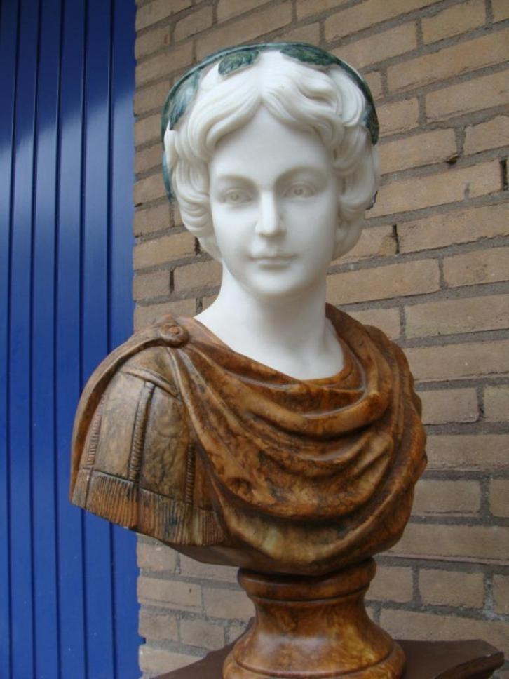 Borstbeeld Romein tuinbeeld, Tuin en Terras, Tuinbeelden, Nieuw, Mensenbeeld, Kunststof, Ophalen