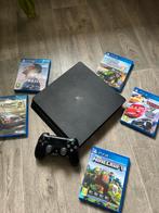 Nette ps4 met 5 spellen controller en kabels, Ophalen of Verzenden, Zo goed als nieuw, Met 1 controller