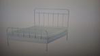TE Koop twee personen bed, Wit, Tweepersoons, Ophalen of Verzenden, Zo goed als nieuw