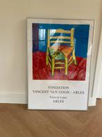 Vrolijke ingelijste poster met afbeelding schilder van Gogh, Huis en Inrichting, Ophalen of Verzenden, Zo goed als nieuw, Foto of Poster